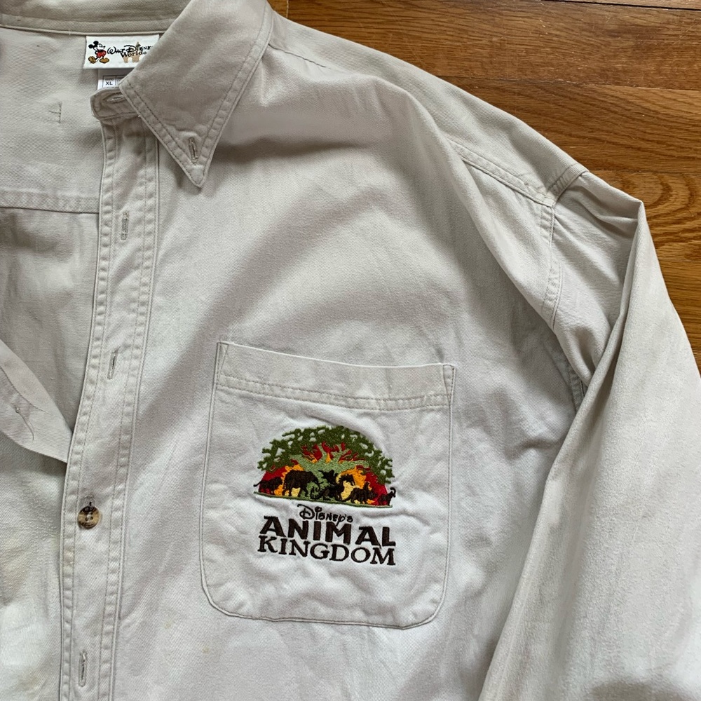 Disney Animal Kingdom button down